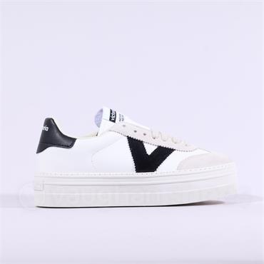 Victoria Barcelona Platform Suede T Toe - Black